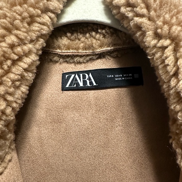 Zara Tan Sherpa Jacket - Picture 2 of 5